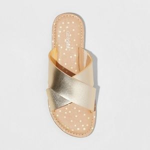 GIRLS MARGOT SLIDE SANDALS - CAT&JACK NWT